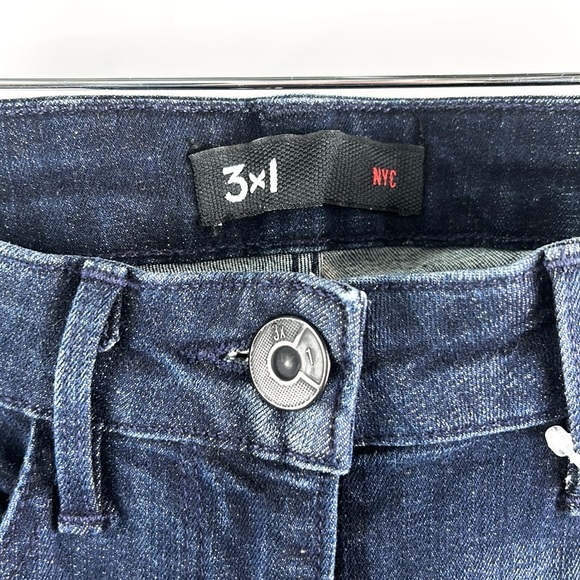 3x1 NYC Scuba High-Rise Raw-Hem Ankle Skinny Jeans - Picture 6 of 7